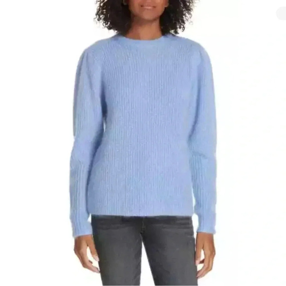Lewit puff sleeve mohair blend sweater, NWT - Picture 1 of 11